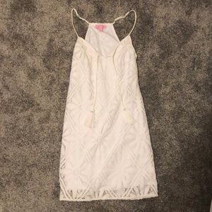 Lily Pulitzer crochet white dress